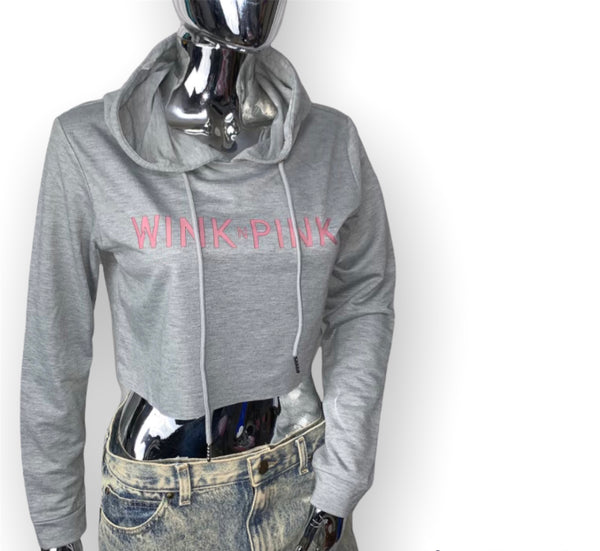 Grey Crop hoodie