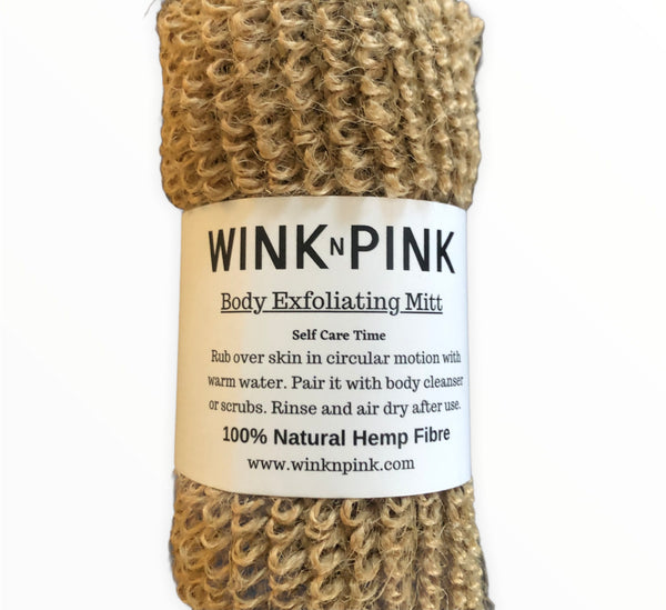 Raw Hemp Exfoliating Glove